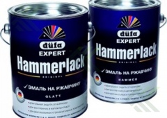 Эмаль по ржавч. ДЮФА HAMMERLACK мол. 2,5л  коричневая