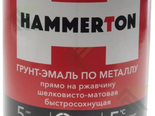 Грунт-эмаль HAMMERTON по ржавчине серая 0,9кг