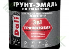 Грунт-эмаль Дали по ржавчине графитовая зеленая 0,75л