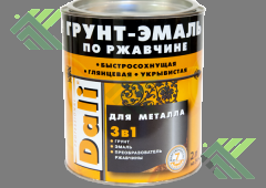 Грунт-эмаль Дали по ржавчине глянц. коричневый 2л