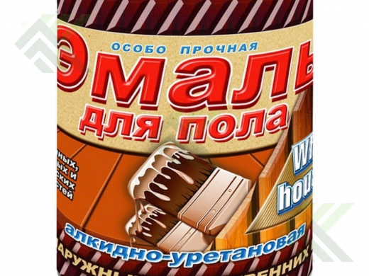 Эмаль БЕЛЫЙ ДОМ для пола 0,9кг золотисто-коричневая