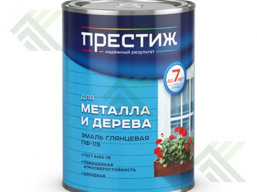 Эмаль ПФ-115 0,9кг ПРЕСТИЖ черная