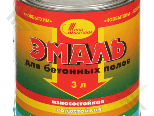 Эмаль НОВБЫТХИМ для бетонных полов 3л темно-крас. УЦЕНКА