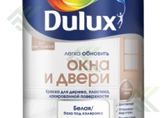 Эмаль DULUX ОКНА И ДВЕРИ BW 0,75л  п/мат.