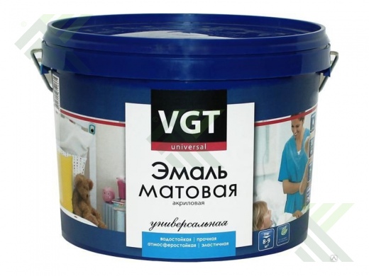 Эмаль ВГТ акриловая универсальная матовая 1,5кг