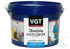 Эмаль ВГТ акриловая универсальная матовая 3кг