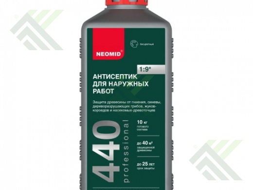 Средство НЕОМИД 440 eco деревозащитный д/нар. работ 1л