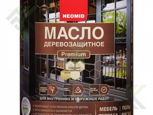 Масло деревозащитное НЕОМИД PREMIUM 0.75л. синий сапфир