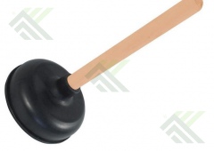 Вантуз с деревянной ручкой