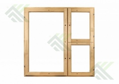 Оконный блок1,2 х 1,2м двойной,квадрат