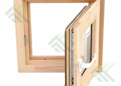 Оконный блок 0,6 х 0,6м ОДОСП (стеклопакет,уплотн,зам.)