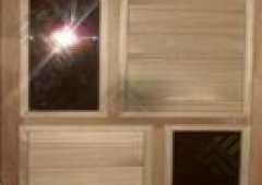 Дверной блок банный липа 35х700х1800мм  (с тонированным стеклом) ДС-3