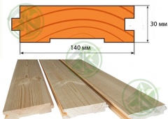 Доска пола 30х140х6000мм (шт.) Б/Н от 30-909р.   произв-во - г.Великий Устюг