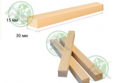 Рейка 15х30мм сухая строганная