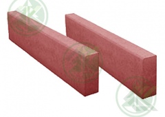 Бордюр 1000х200х80мм садовый (красный) ( от 48шт-375р.)