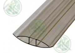 Профиль соединительный  8мм поликарбоната (цвет-бронза) длина 6м