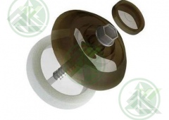 Термошайба поликарбоната универсальная (цвет-бронза)