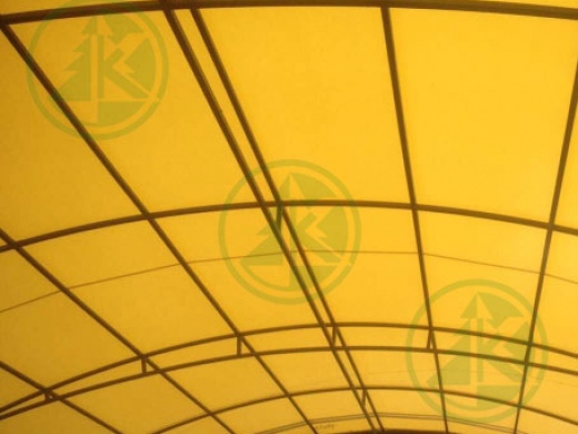 Поликарбонат сотовый 8мм (цвет-желтый) ширина 2,1м