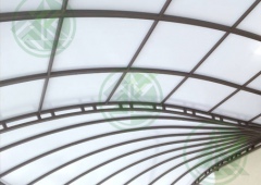 Поликарбонат сотовый10мм (цвет-белый) ширина 2,1м