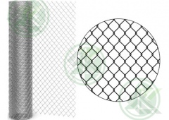 Сетка плетёная  10х10х1,0мм (рулон 1,0х10м) Рабица оцинкованная