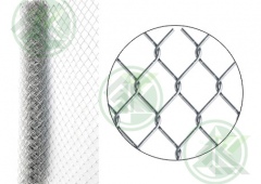 Сетка плетёная  50х50мм (рулон 2,0х10м) Рабица оцинкованная