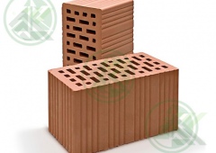 Кирпич строительный щелевой двойной М-150 (цвет-красный) 250х120х138мм (Б/Н>672шт-32,50)