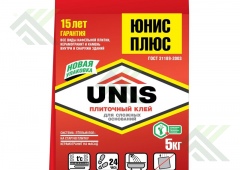 Клей ЮНИС-ПЛЮС плиточный 5 кг.