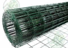 Сетка сварная  50х100х2,2(1,6мм) (1,5х20м) оцинк с ПП (зеленая)