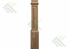 Столб-коробка 190х190х1425мм береза (рис. №4097) сорт Экстра