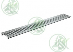 Решетка для каналов DN100 длина1м (арт.508)сталь. штамп. оцинк.