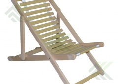 Шезлонг раскладной (без подлокотников) ГИБКИЙ УСИЛЕННЫЙ (липа)