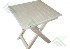 Стол раскладной усиленный КВАДРАТНЫЙ (липа) 600х600х750мм