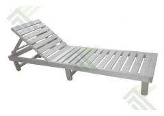 Лежак неразборный с регул. спинкой (УСИЛЕННЫЙ) 2000х600х300мм