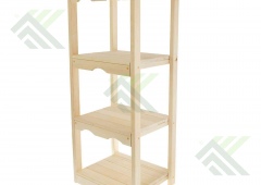 Этажерка прямая 4 ЯРУСА 1100х560х370мм (липа)