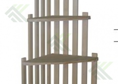 Этажерка угловая 4 ЯРУСА 1100х560х370мм (липа)