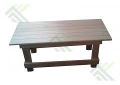 Лавка нераскладная (ЗЕБРА) крашенн. ножки (липа) 1600х400х445мм