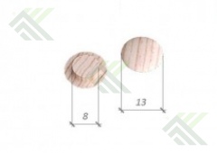 Заглушка  d-8мм, сосна (8/13)