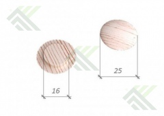 Заглушка d-16мм, сосна (16/25)