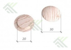 Заглушка d-20мм, сосна (20/30)