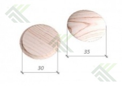 Заглушка d-30мм, сосна (30/35)
