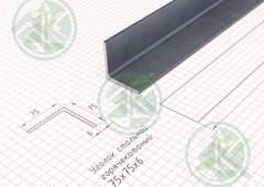 Уголок  металл. 75х75х6мм ( Б/Н от 36 м.пог-529р.)