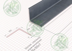 Уголок металл. 100х100х 7мм ( Б/Н от 25 м.пог-789р.)