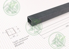Труба  80х60х3,0мм профильная ( Б/Н от 60 м.пог-489р.)
