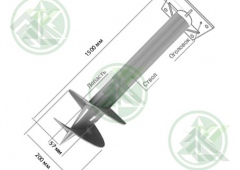 Свая ВС- 57 (длина 1,5 м/лопасть 150/200 мм) винтовая