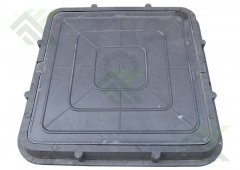 Люк полимерный квадратный 672х672мм (нагрузка 3т)