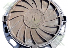 Люк  чугунный канализационный тип 