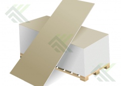 Гипсокартон ВОЛМА 9,5мм х 1,2м х 2,5м