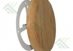 Клапан вентиляционный тарельчатый D100мм, липа (основание-металл).