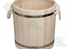 Запарник липовый с пластиковой вставкой 18л.
