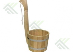 Ковш-черпак липовый с вертикальной  ручкой 